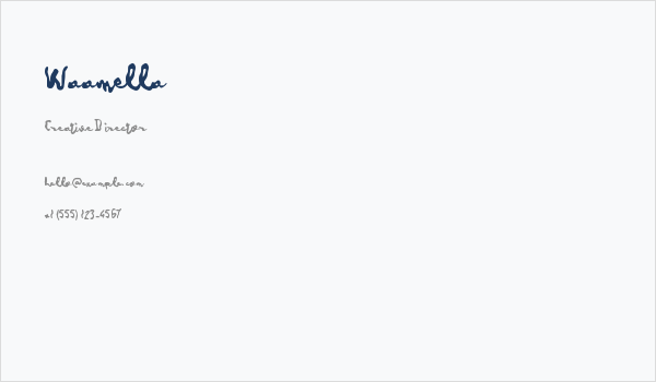 Waamella Business Card