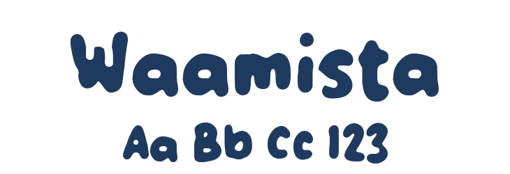 Waamista Font Preview