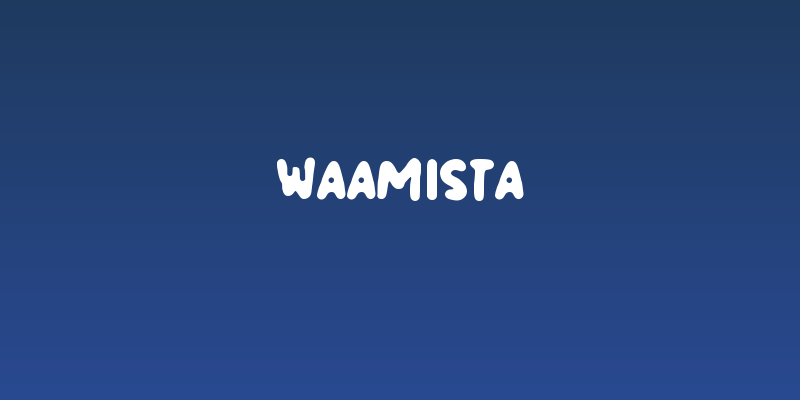Waamista Social Header