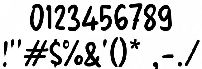 Waangepy Font OTHER CHARS