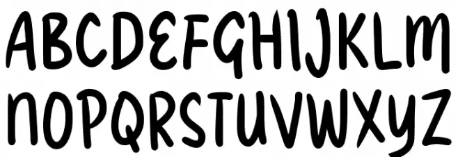 Waangepy Font UPPERCASE