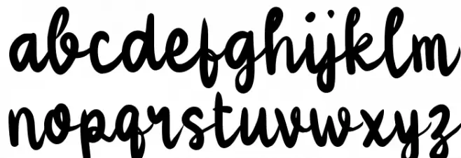 Waangepy Font LOWERCASE