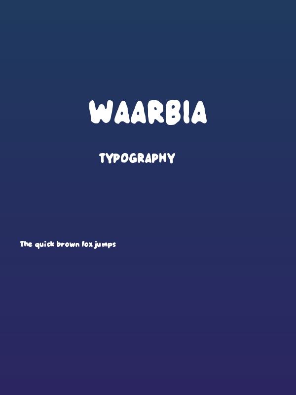 Waarbia Poster