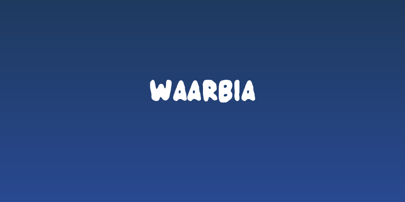 Waarbia Social Header