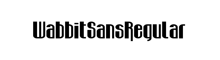 Wabbit Sans Regular Caratteri