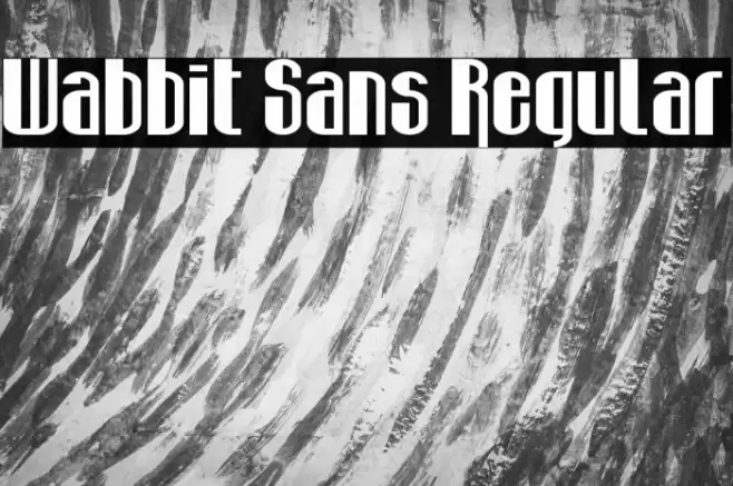 Wabbit Sans Regular Font examples
