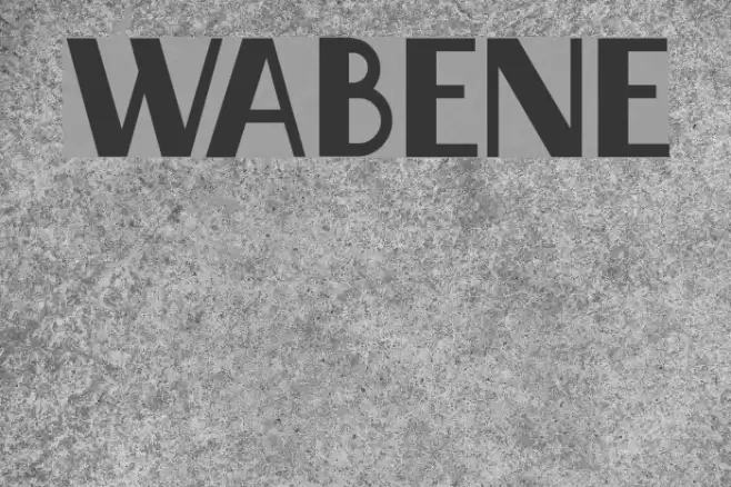 Wabene Font examples
