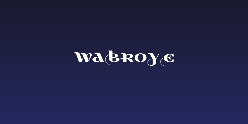 Wabroye Social Header
