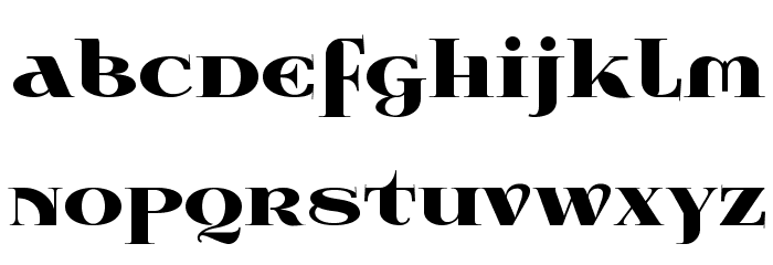 Wabroye Font LOWERCASE
