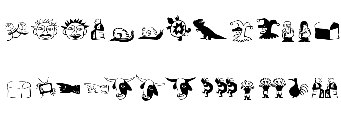 WacObats Font LOWERCASE