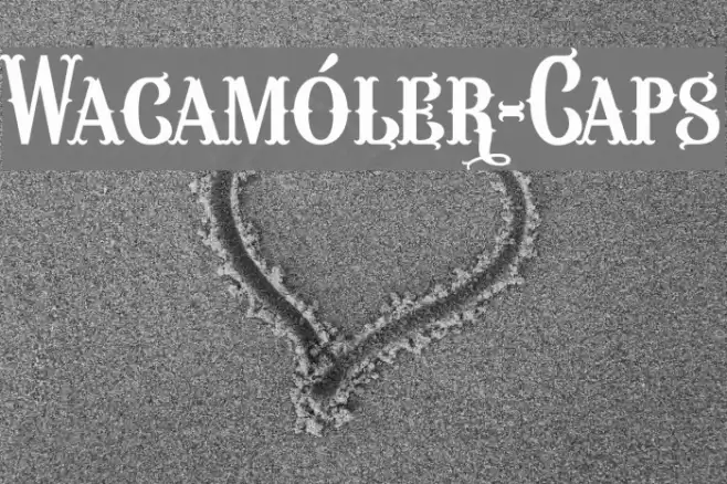 Wacamóler-Caps Шрифта examples