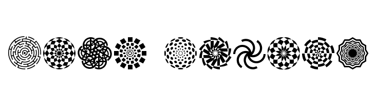 Wach Op-Art Шрифта