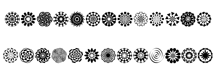 Wach Op-Art Font LOWERCASE