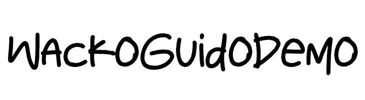 Wacko Guido Demo  Frei Schriftart Herunterladen
