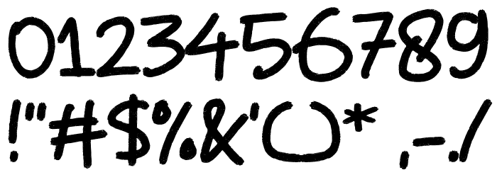 Wacko Guido Demo Font OTHER CHARS