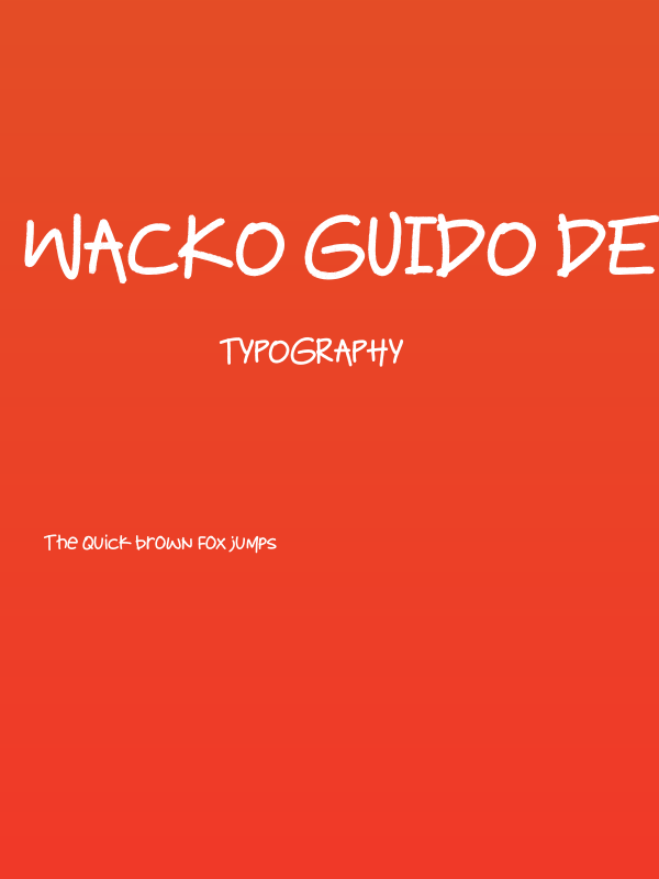 Wacko Guido Demo Poster
