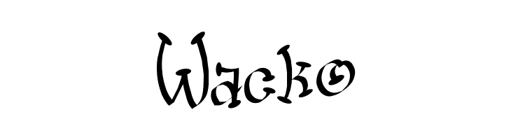 Wacko  Скачать бесплатные шрифты