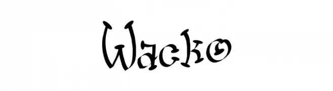 Wacko  नि: शुल्क फ़ॉन्ट्स डाउनलोड