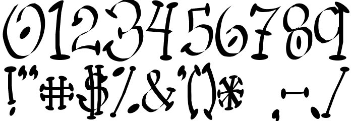 Wacko Font OTHER CHARS