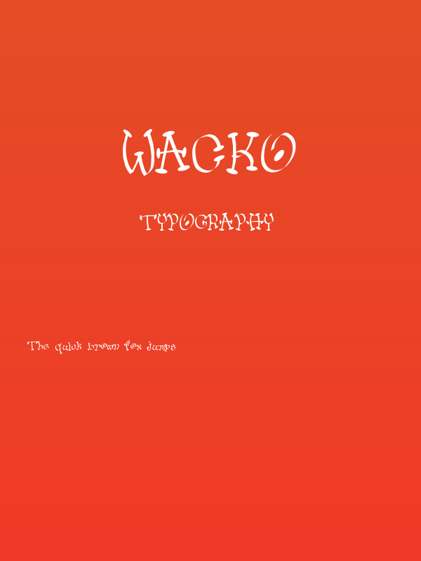 Wacko Poster