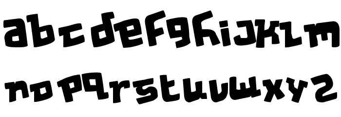 Wacky Spankers Font LOWERCASE