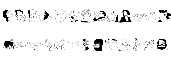 WacoGraphireSketches Font LOWERCASE
