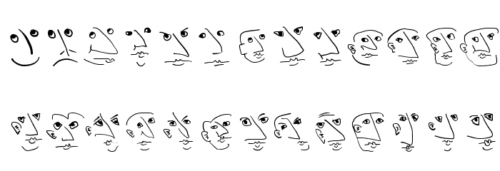 Wacofaces04 Font LOWERCASE