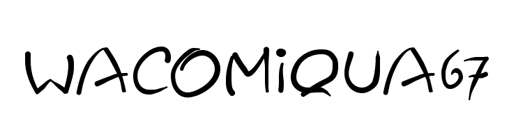 Wacomiqua67 फ़ॉन्ट