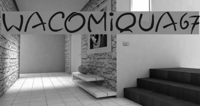 Wacomiqua67 Font examples