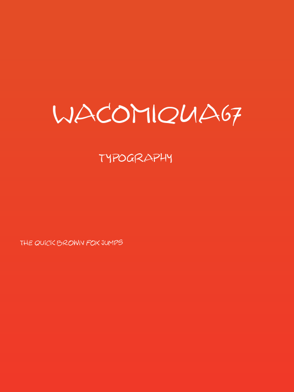 Wacomiqua67 Poster