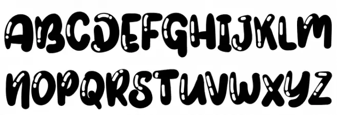 WadawManiaBubbleRegular Schriftart Groß