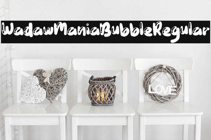 WadawManiaBubbleRegular Font examples