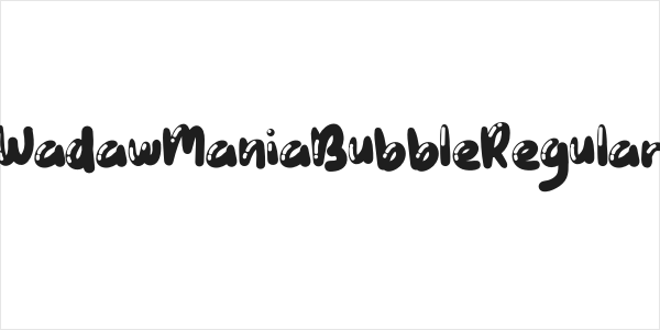 WadawManiaBubbleRegular Logo