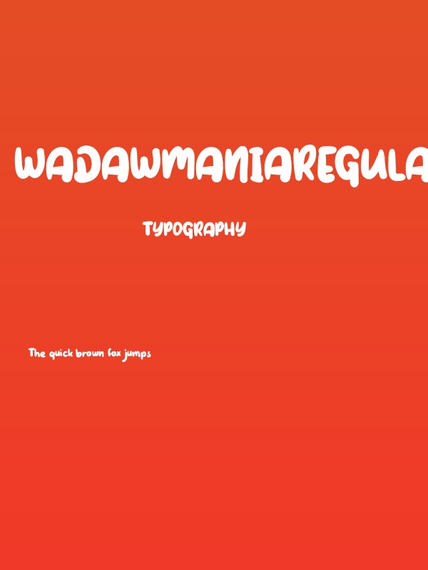 WadawManiaRegular Poster