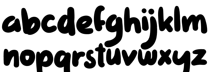 WadawManiaRegular Font LOWERCASE