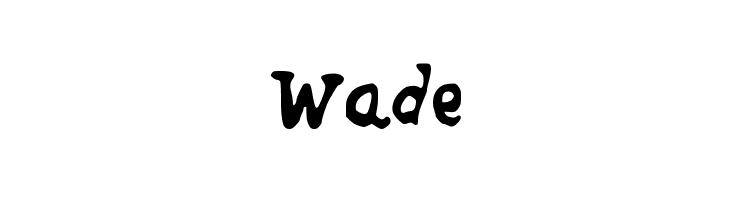 Wade फ़ॉन्ट