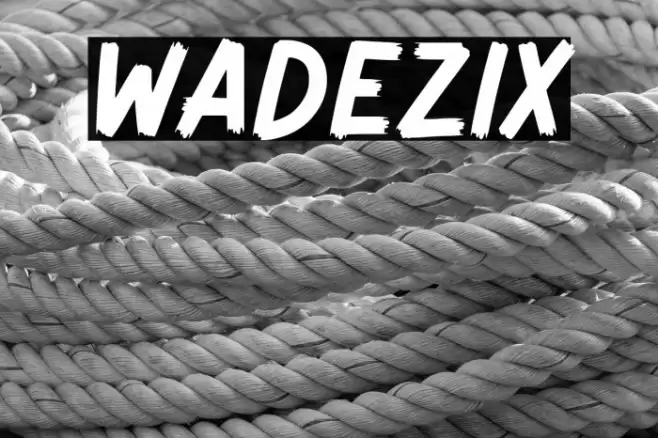 Wadezix Fonte examples