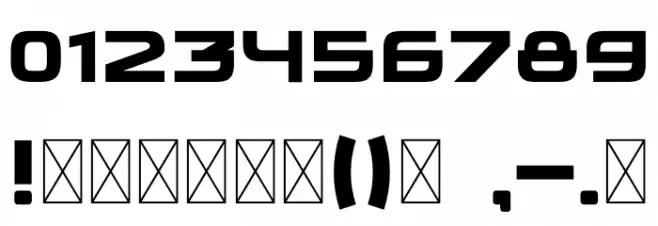 Wadik Bold Font OTHER CHARS