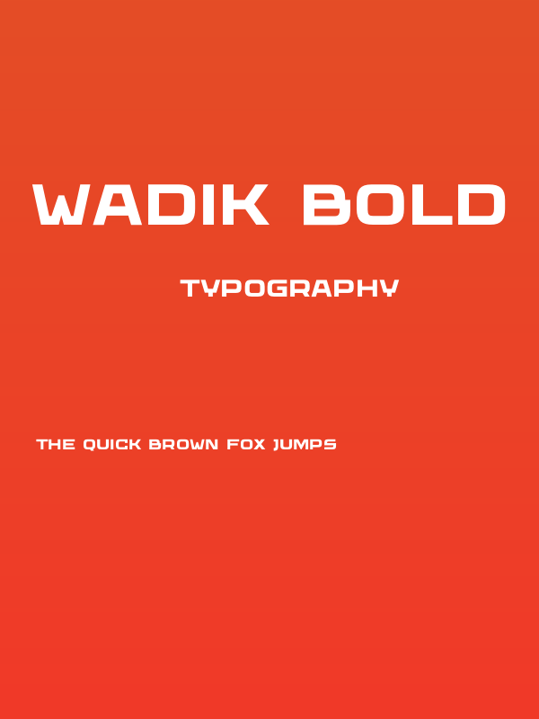 Wadik Bold Poster