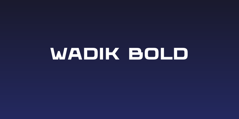 Wadik Bold Social Header
