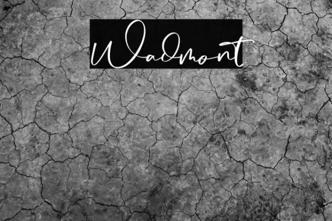 Wadmont Font examples