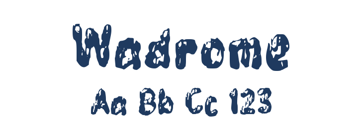 Wadrome Font Preview