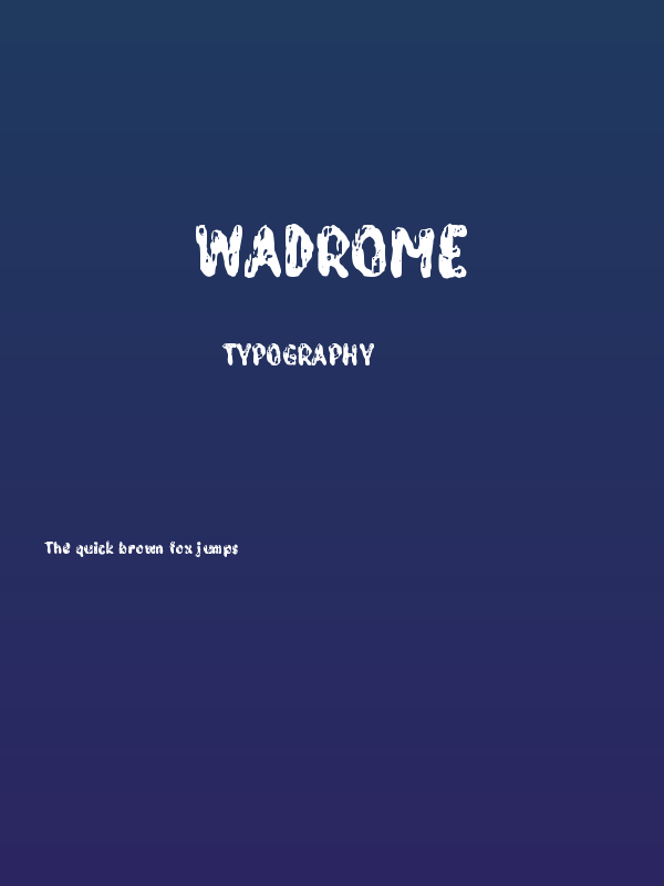Wadrome Poster