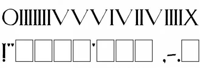 Wadsworth's_Industria Font Alte caractere