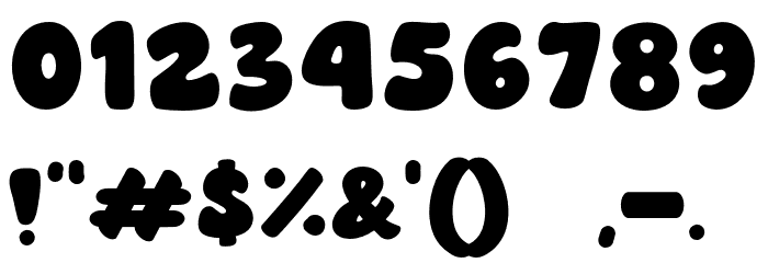 Waffle Cake Font OTHER CHARS