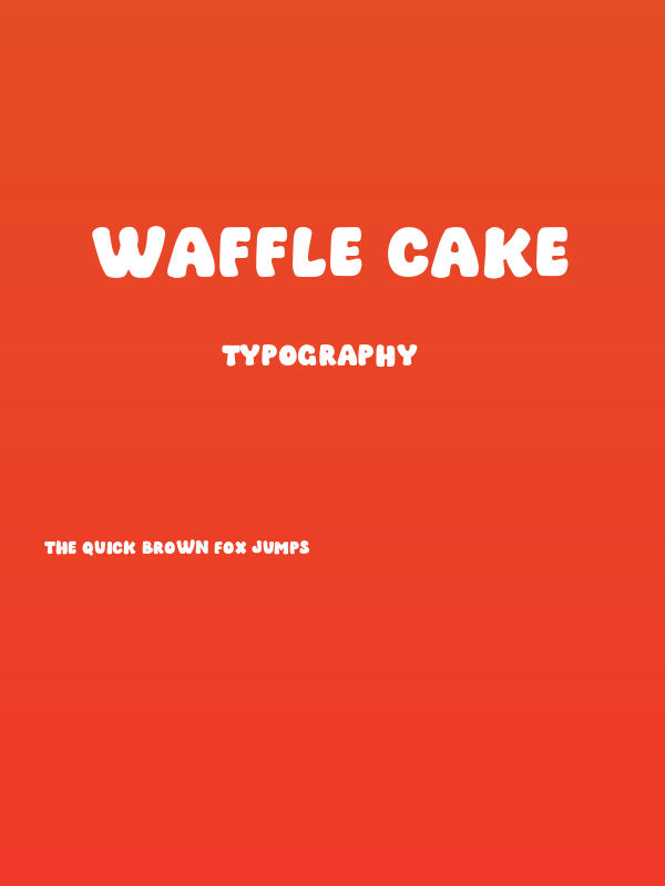 Waffle Cake Poster