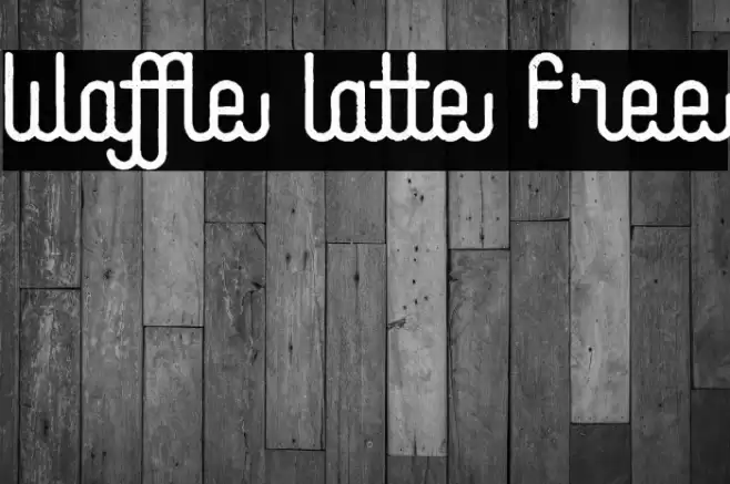 Waffle Latte Free Font examples
