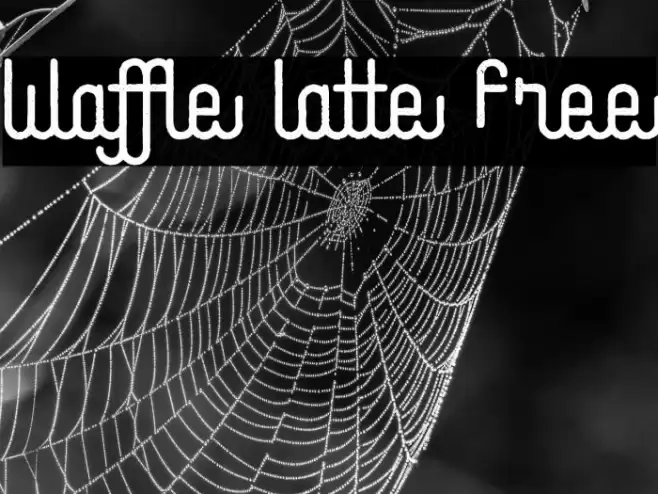 Waffle Latte Free Font examples