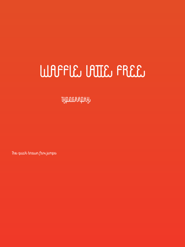 Waffle Latte Free Poster
