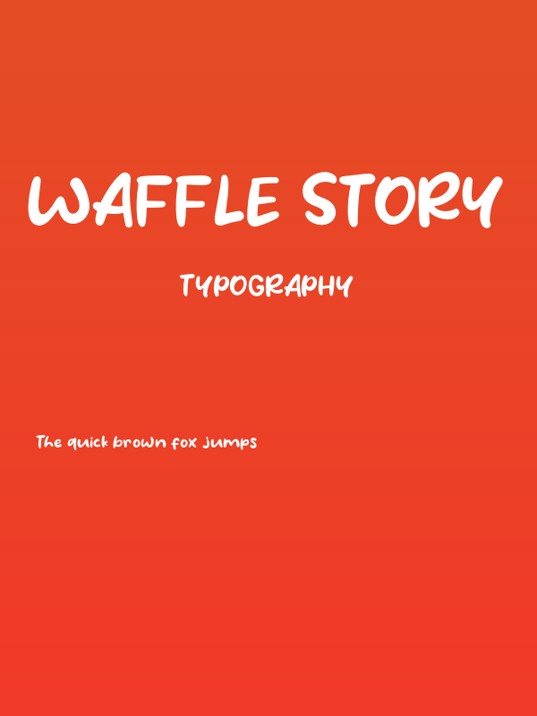 Waffle Story Poster